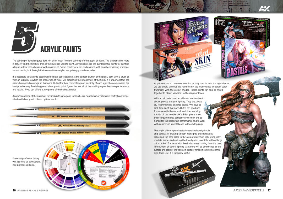 AK Interactive Learning Series #12 Painting Female Figures - English | 8435568312692