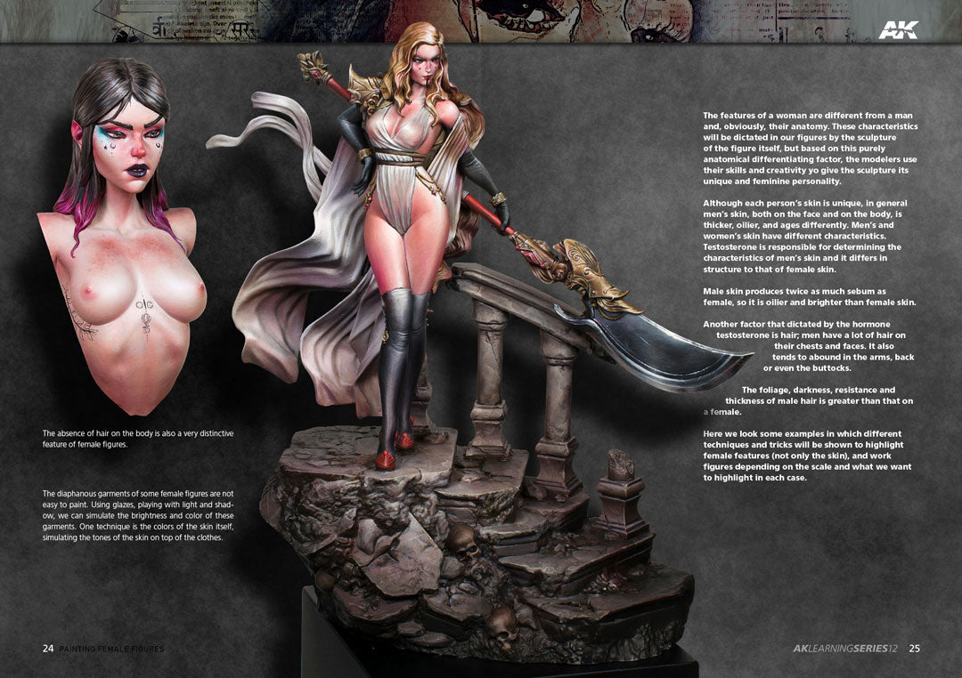 AK Interactive Learning Series #12 Painting Female Figures - English | 8435568312692