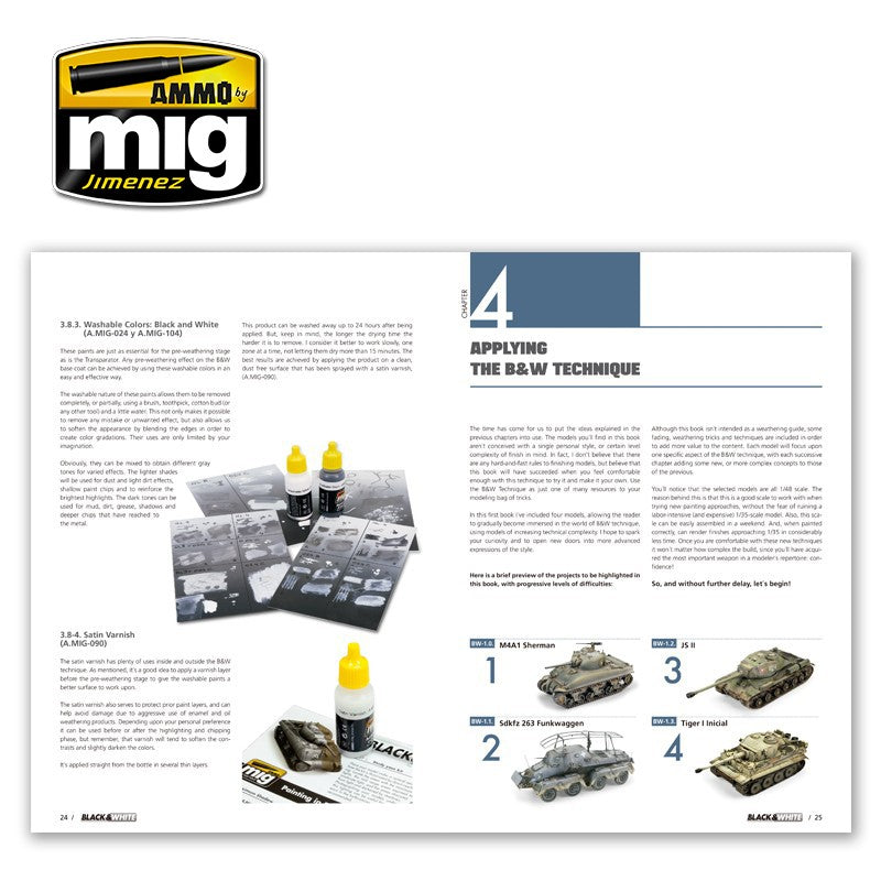 Ammo Mig Black & White Technique Guide (English) | 8432074060161