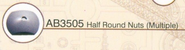 Bronco Models 1/35 Half Round Bolt Nuts (General Purpose) Accessories Kit | 6970162339222