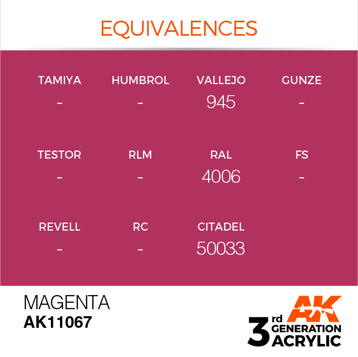 AK Interactive 3G Acrylic Magenta 17ml | 8435568303003