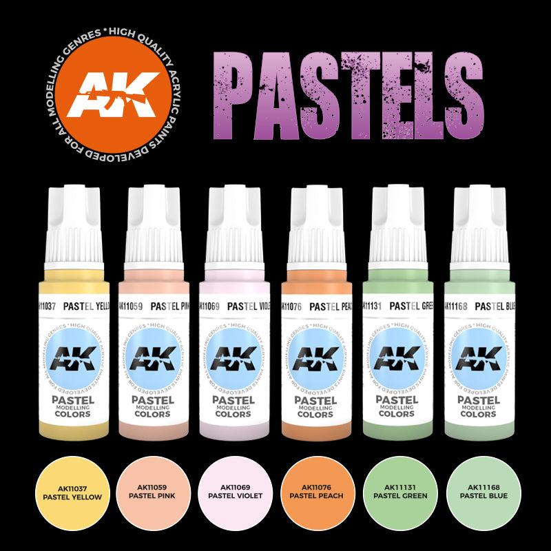 AK Interactive 3G Pastels Colors Set | 8435568307513