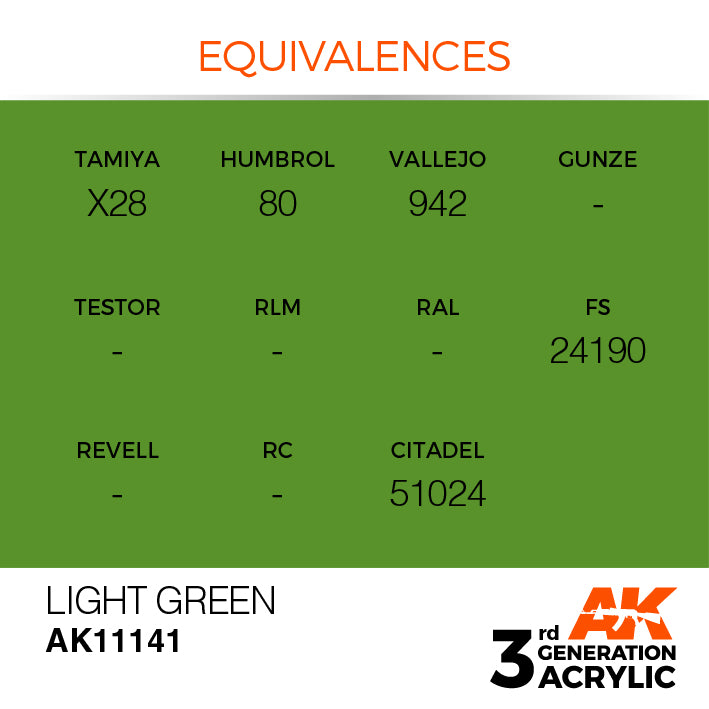 AK Interactive 3G Acrylic Light Green 17ml | 8435568303744