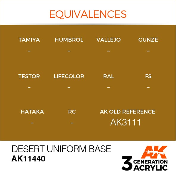 AK Interactive 3G Desert Uniform Base | 8435568311060