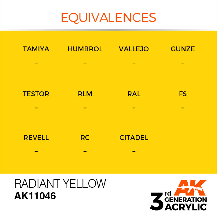 AK Interactive 3G Acrylic Radiant Yellow 17ml | 8435568302792