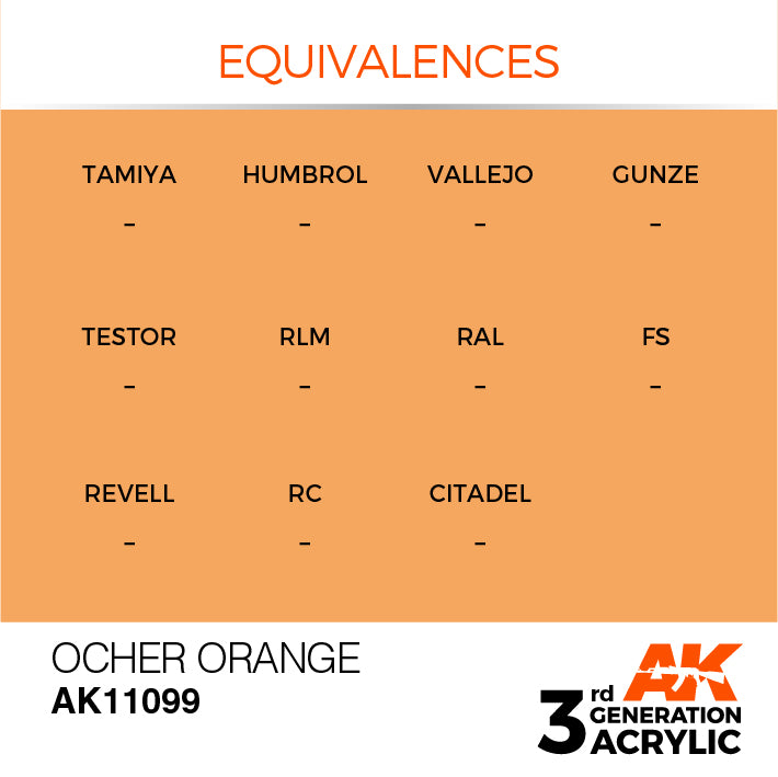 AK Interactive 3G Acrylic Ocher Orange 17ml | 8435568303324