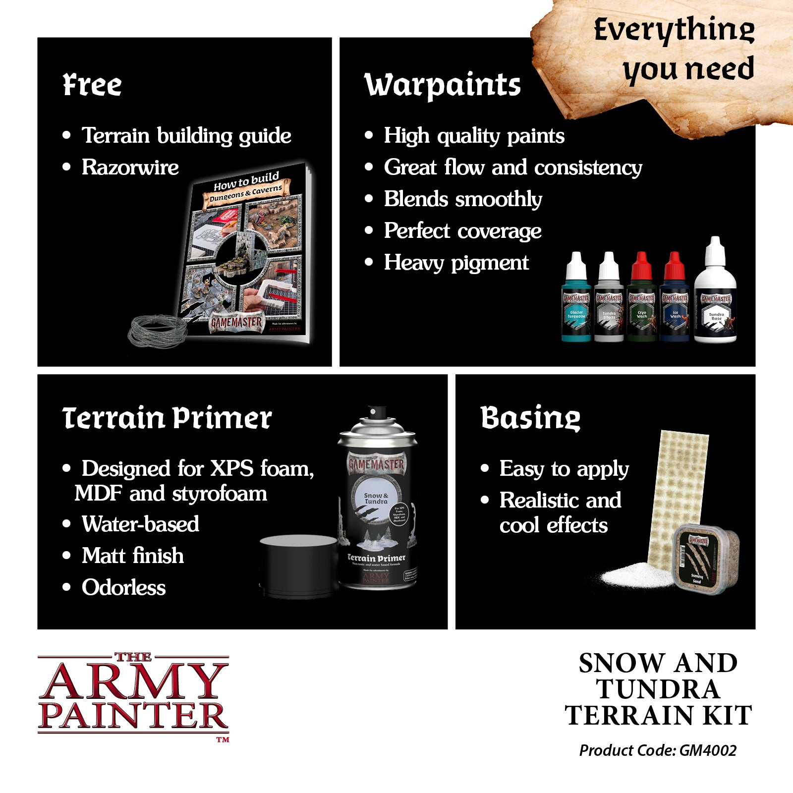 GAMEMASTER Snow & Tundra Terrain Kit | 5713799400290