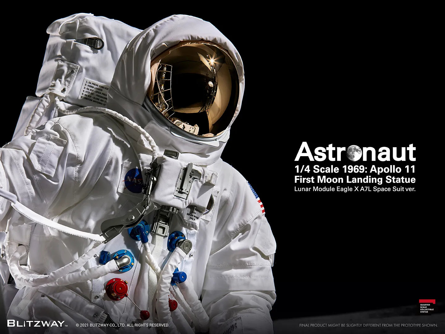 Blitzway 1/4 Astronaut Apollo 11 :LM-5 A7L Ver. Statue "The Real"
