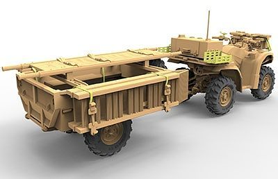 Bronco Models 1/35 British Army ATV Quad Bike and Trailer Military Vehicle w/ Soldier Figure | 6970162330601