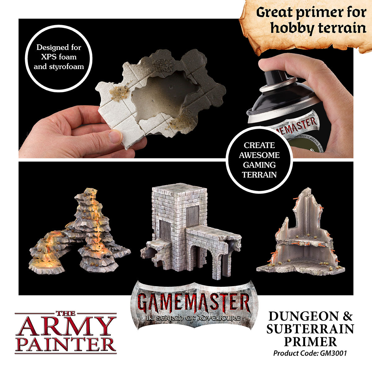 GAMEMASTER Terrain Primer, Dungeon & Subterrain | 5713799300194
