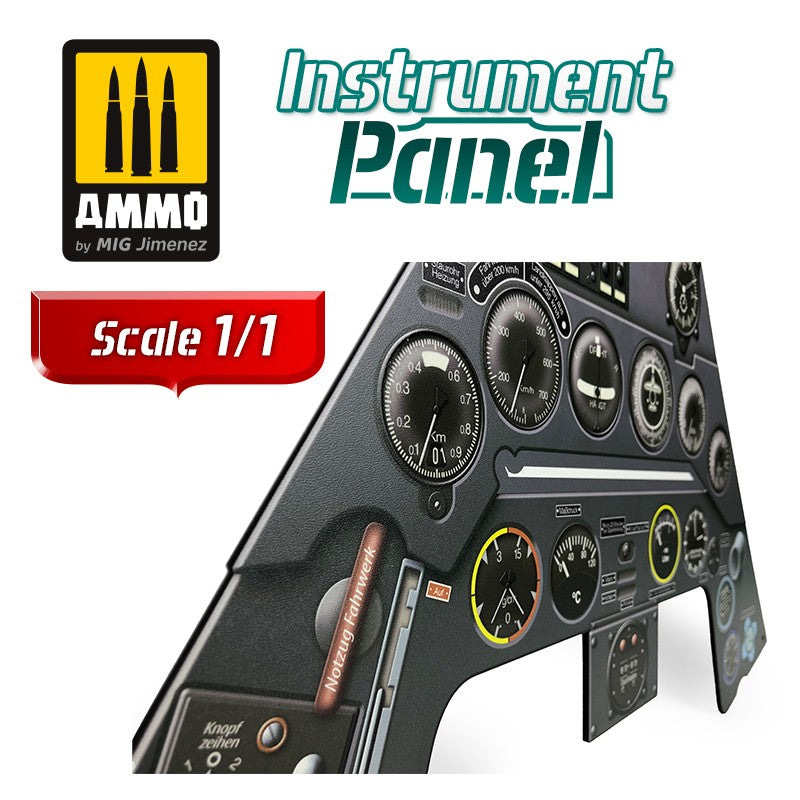 Ammo Mig Focke Wulf Fw 190 A3 - Instrument Panel 1/1 Scale 2D Print On MDF 2D Print On MDF
