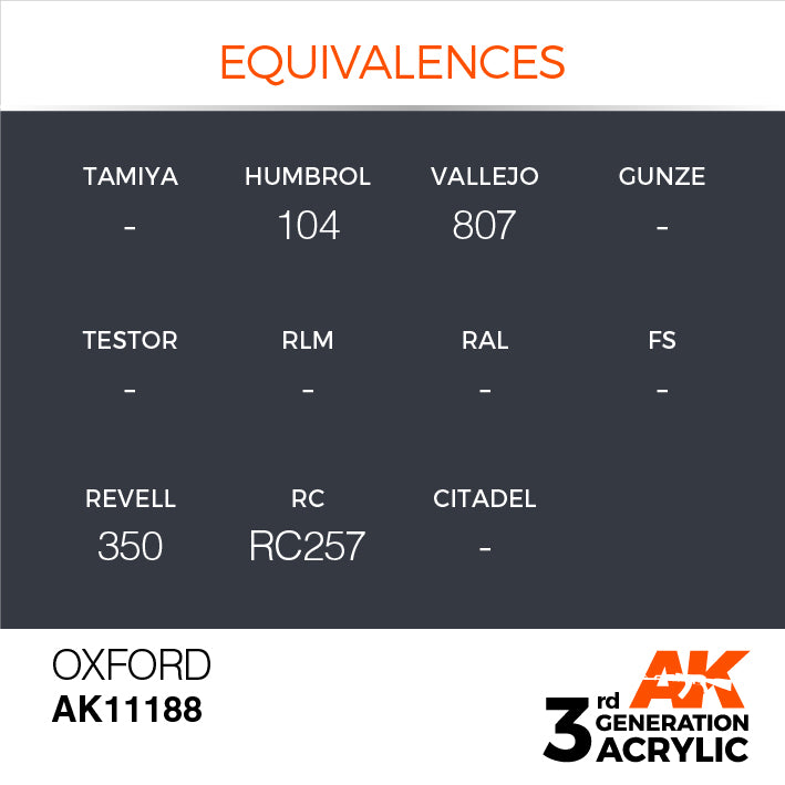 AK Interactive 3G Acrylic Oxford 17ml | 8435568304215