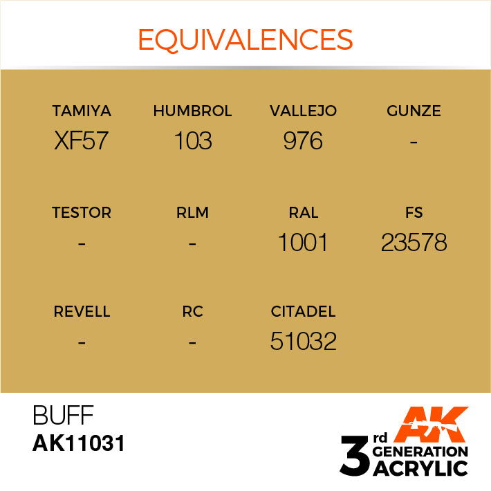 AK Interactive 3G Acrylic Buff 17ml | 8435568302648