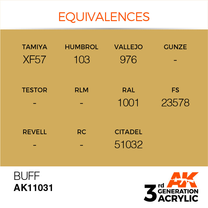 AK Interactive 3G Acrylic Buff 17ml