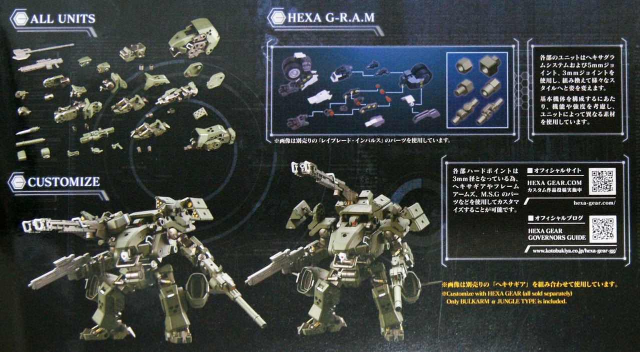 Kotobukiya 1/24 Hexa Gear Bulkarm Alpha Jungle Type | 190526031982