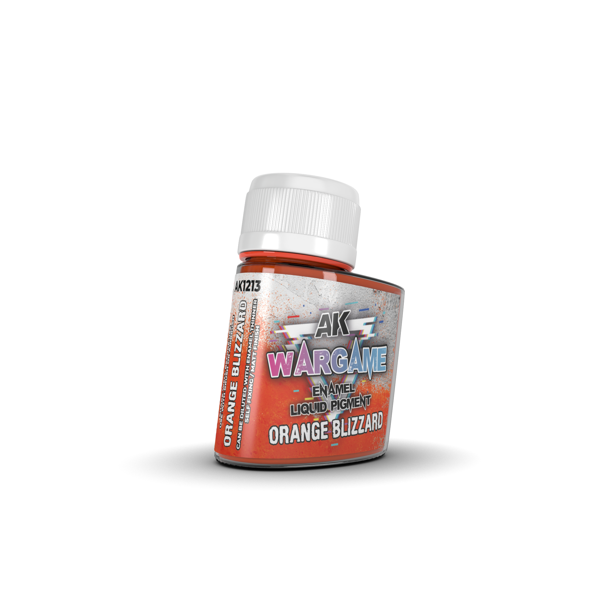 AK Interactive Wargame Enamel Liquid Pigments Orange Blizzard 35ml.