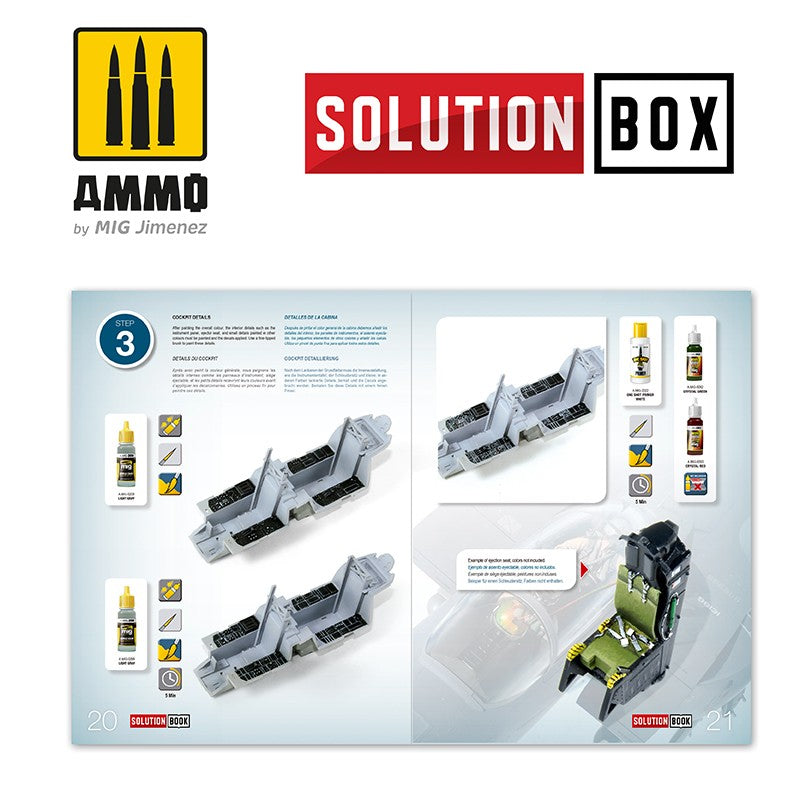 Ammo Mig How To Paint USAF Navy Grey Fighters - Solution Book (Multilingual)