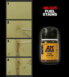 AK Interactive Fuel Stains | 8436535570251