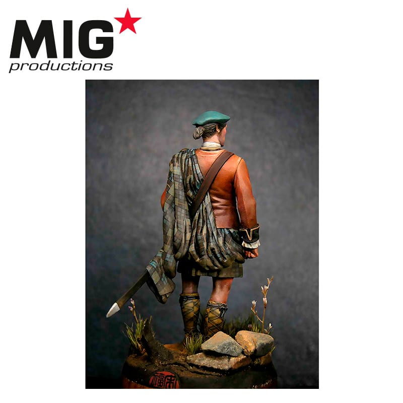 MIG 90mm Productions Highlander Clansman 1746 Resin Figure | 8435568312715