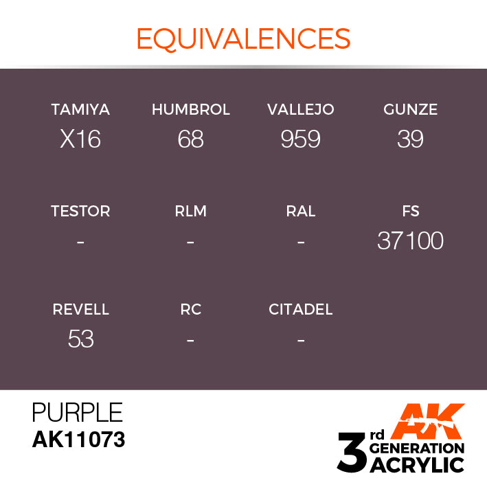 AK Interactive 3G Acrylic Purple 17ml | 8435568303065