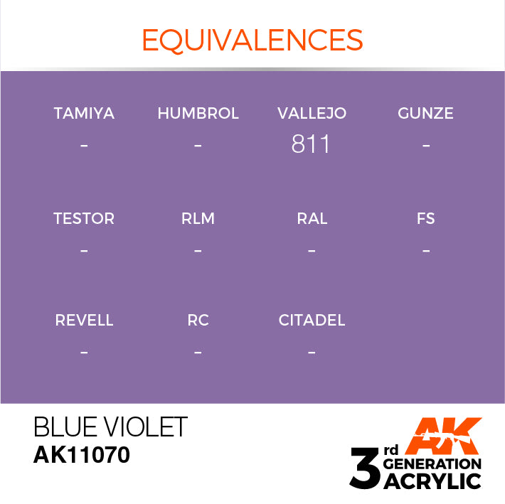 AK Interactive 3G Acrylic Blue Violet 17ml | 8435568303034