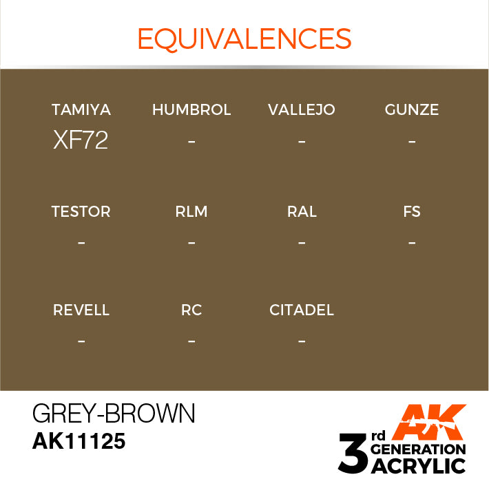 AK Interactive 3G Acrylic Grey-Brown 17ml | 8435568303584