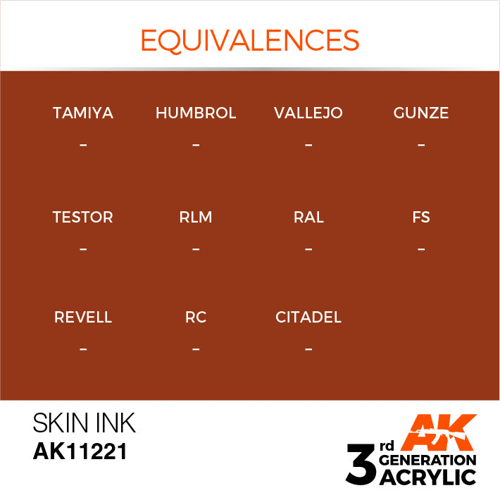 AK Interactive 3G Acrylic Skin INK 17ml