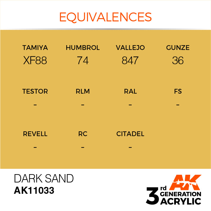 AK Interactive 3G Acrylic Dark Sand 17ml | 8435568302662