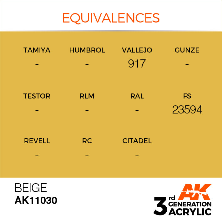AK Interactive 3G Acrylic Beige 17ml | 8435568302631
