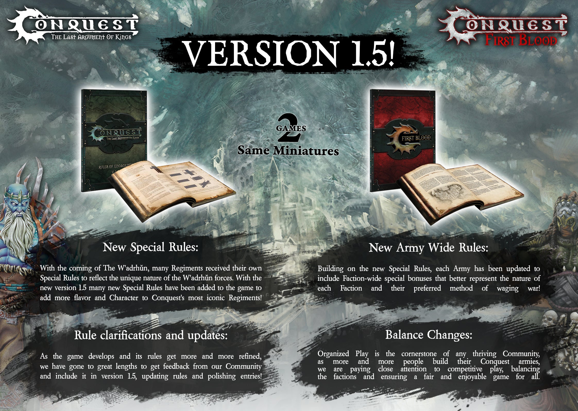 Conquest, The Last Argument of Kings Softcover Rulebook Ver 1.5 - English (PBW8017)