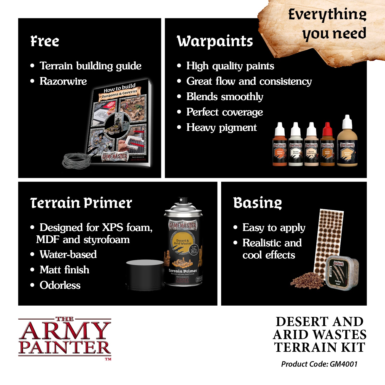 GAMEMASTER Desert & Arid Wastes Terrain Kit | 5713799400191