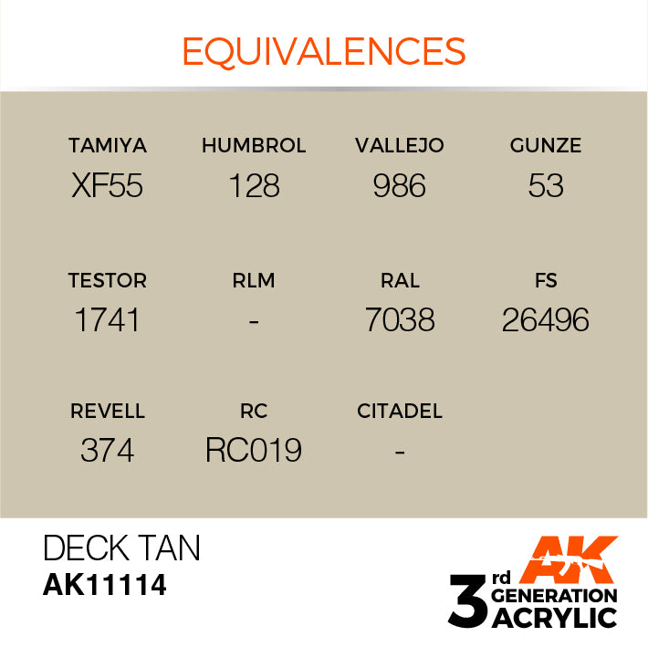 AK Interactive 3G Acrylic Deck Tan 17ml | 8435568303478