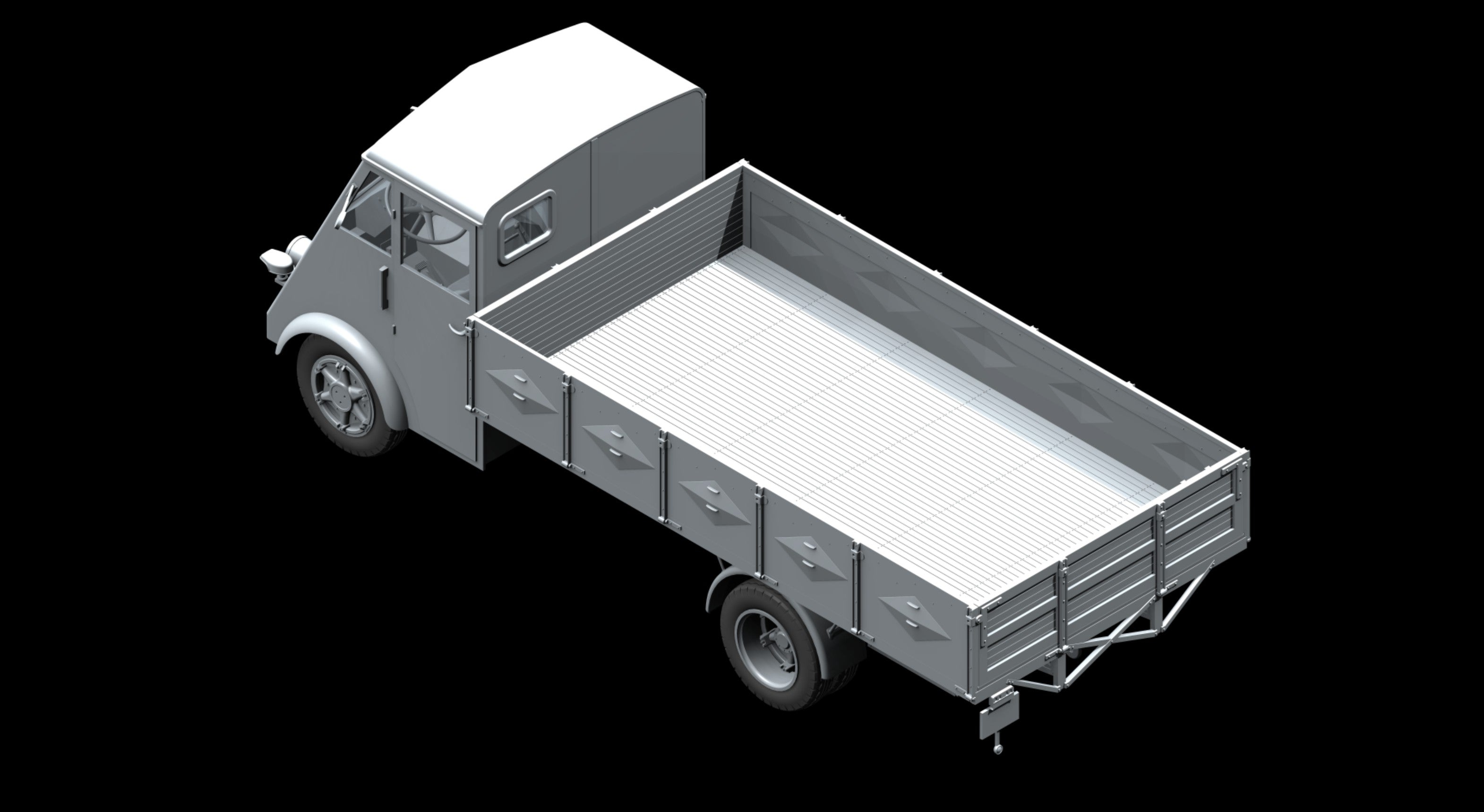 ICM 1/35 Lastkraftwagen 3,5 t AHN with German Drivers | 4823044405923