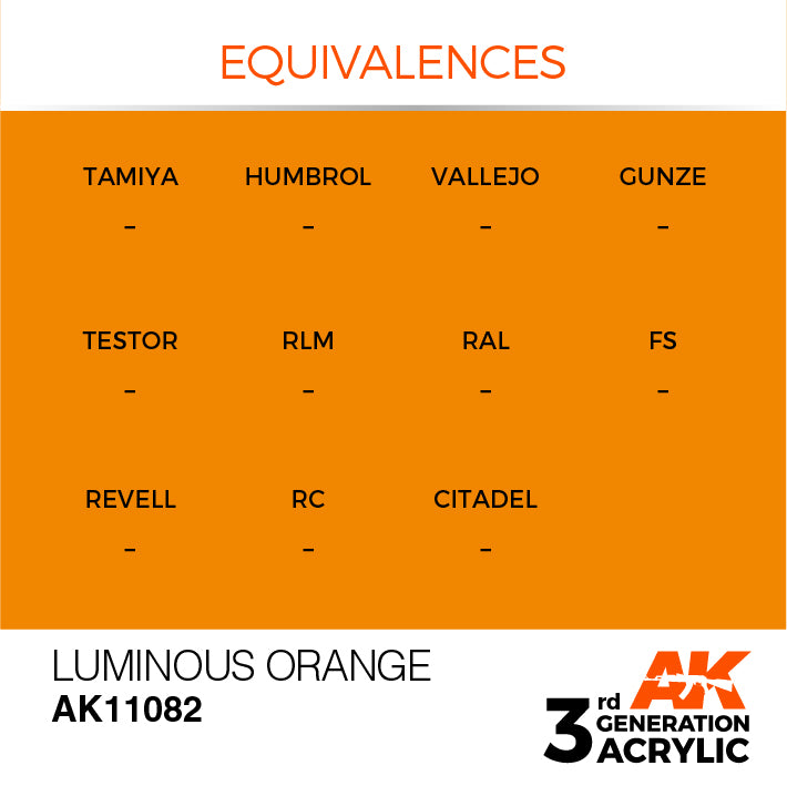 AK Interactive 3G Acrylic Luminous Orange 17ml | 8435568303157