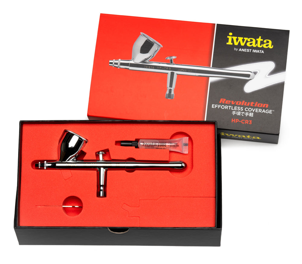 IWATA Revolution HP-CR3 Gravity Feed Dual Action Airbrush | 734748145098