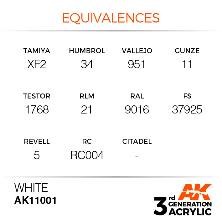 AK Interactive 3G Acrylic White 17ml | 8435568302341