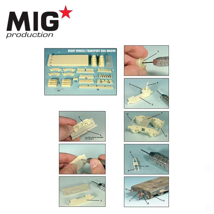 MIG 1/72 Heavy Vehicle Transport Rail Wagon (WWII Germany) | 8435568312876