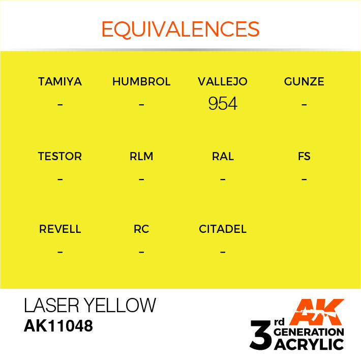 AK Interactive 3G Acrylic Laser Yellow 17ml | 8435568302815