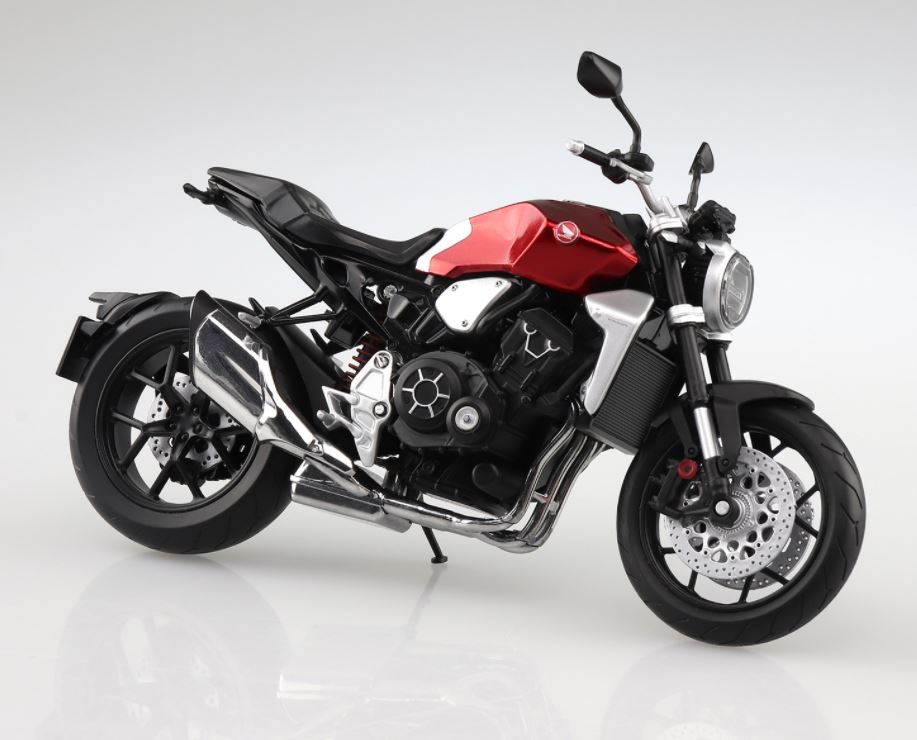 Aoshima 1/12 Honda CB1000R Chromosphere Red Diecast Motorcycle | 4905083108161