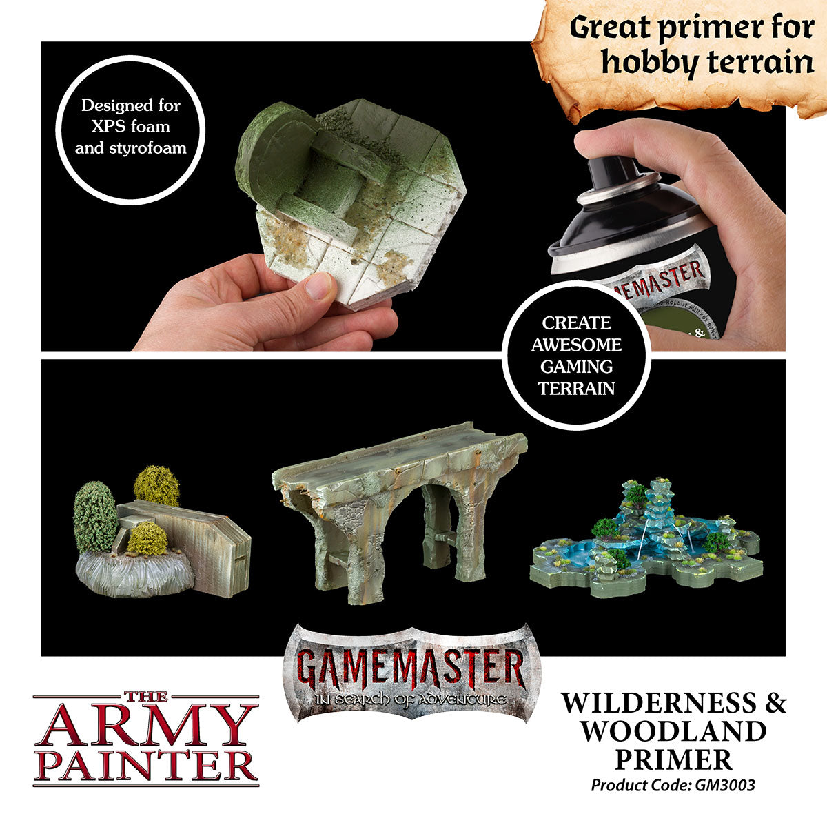 GAMEMASTER Terrain Primer, Wilderness & Woodland | 5713799300392