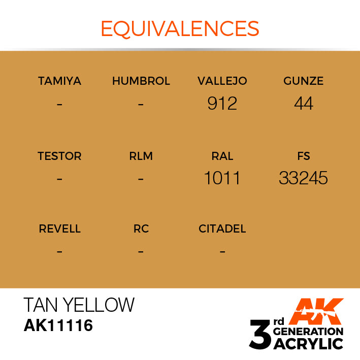 AK Interactive 3G Acrylic Tan Yellow 17ml | 8435568303492