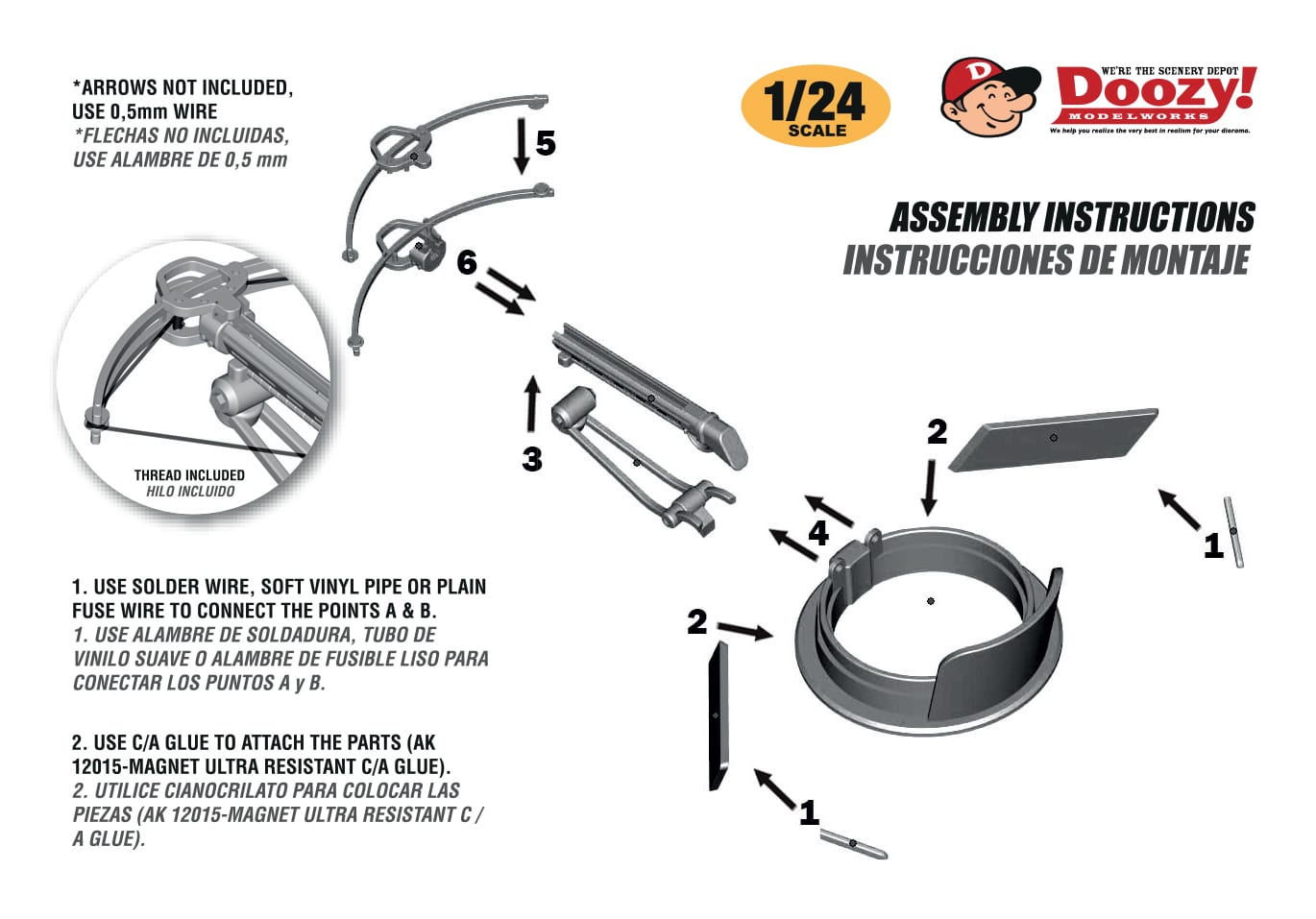 Doozy 1/24 Universal Steel Drum Hatch With Crossbow Mount | 8435568308367