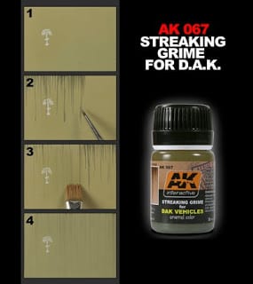 AK Interactive Streaking Grime For Afrika Korps Vehicles | 8436535570671
