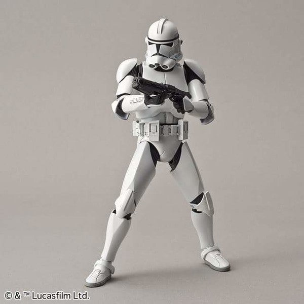 スター・ウォーズ - Clone Trooper - Characters & Creatures, Star Wars Plastic Model - 1/12(Bandai)