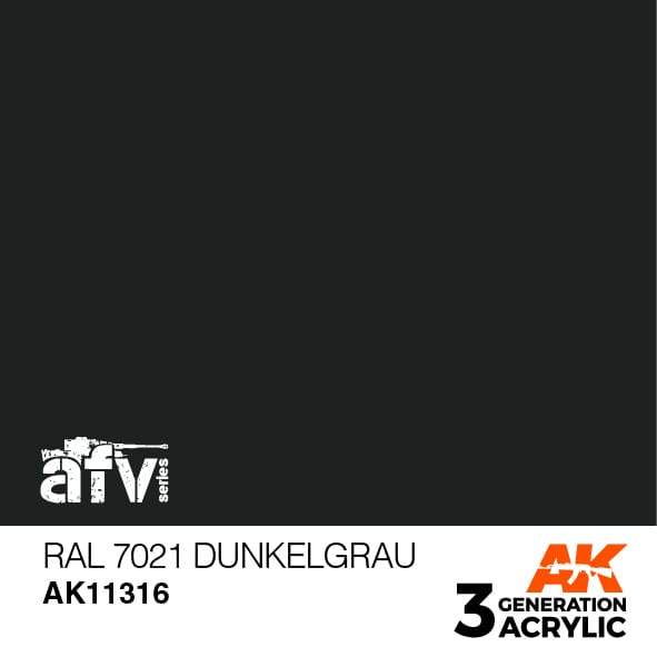 AK Interactive 3G RAL 7021 Dunkelgrau | 8435568309791