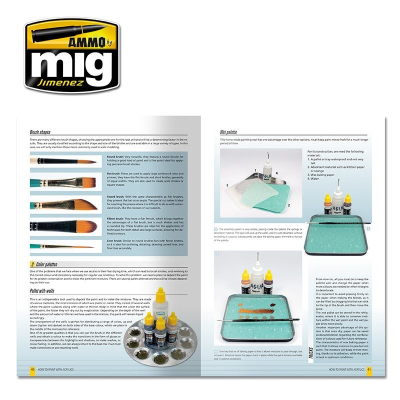 Ammo Mig How to Paint with Acrylics - Ammo Modelling Guide (English)