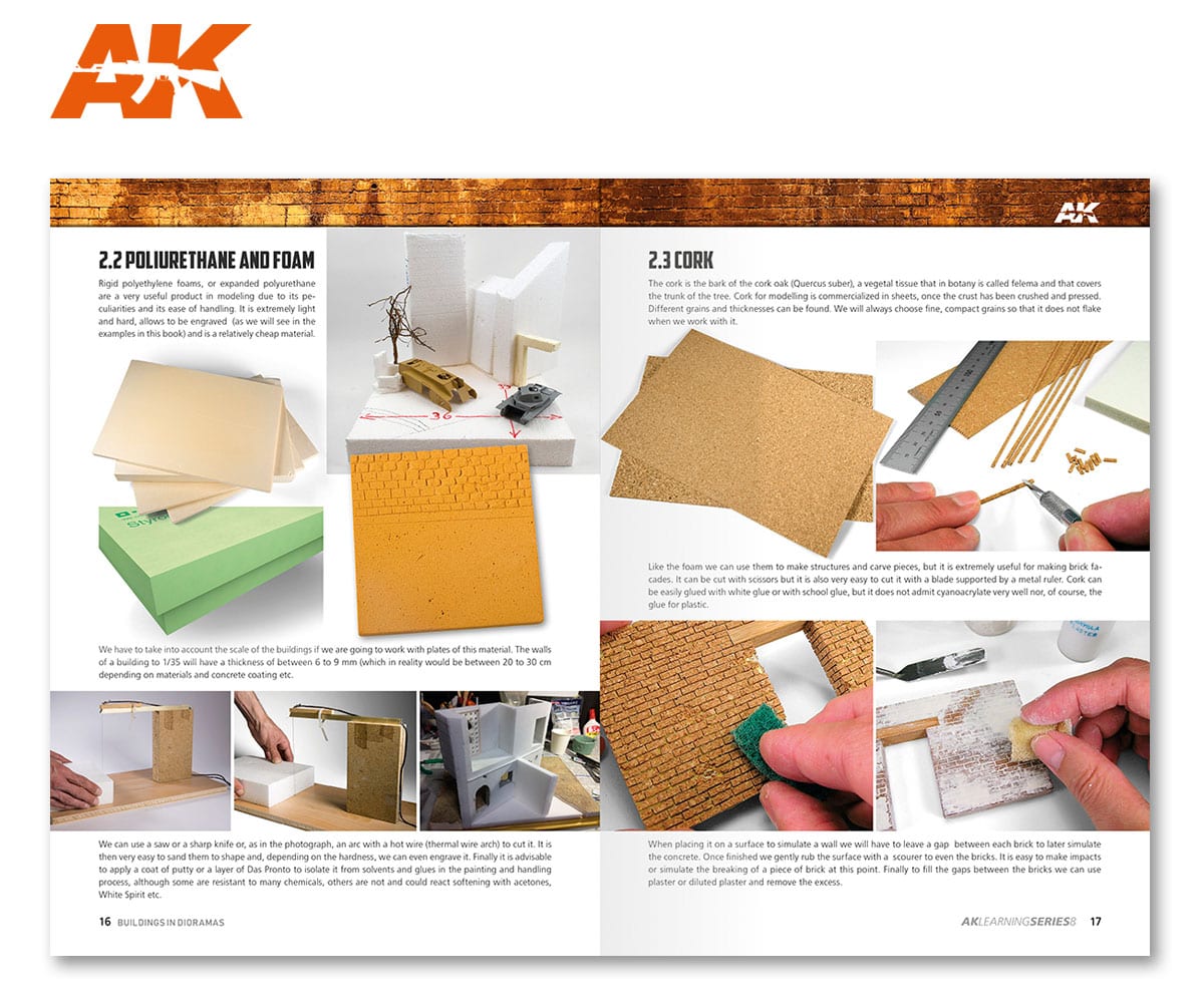 AK Interactive Learning Series #9 Cómo Hacer Edificios en Dioramas - Spanish [Sale ends when item is out of stock] | 8435568305694