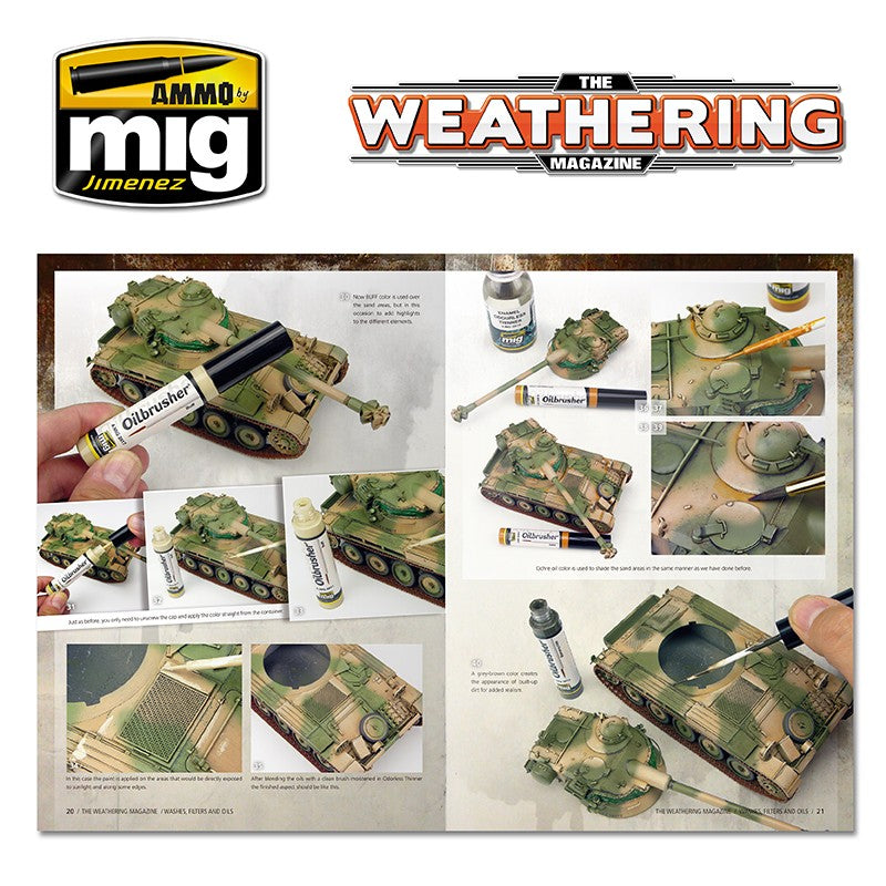 Ammo Mig The Weathering Magazine No 17: Washes, Filters & Oils (English) | 8432074045168