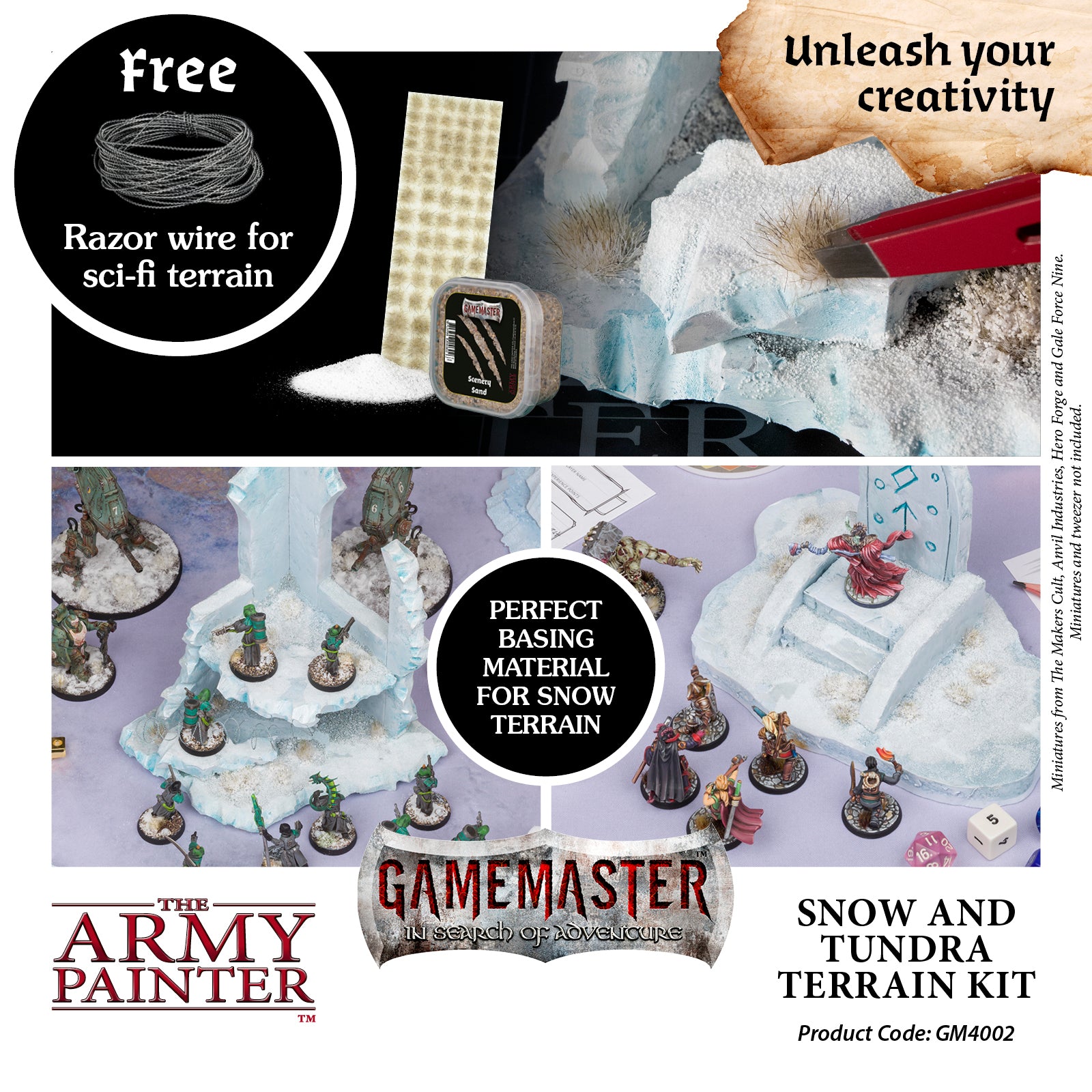 GAMEMASTER Snow & Tundra Terrain Kit | 5713799400290