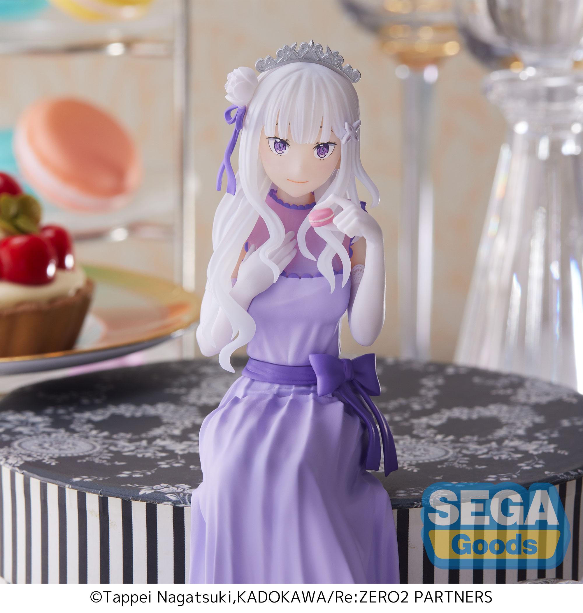 Re:ZERO -Starting Life in Another World-: Lost in Memories Emilia Dressed-Up Party PM Perching Figure | 4580779504238